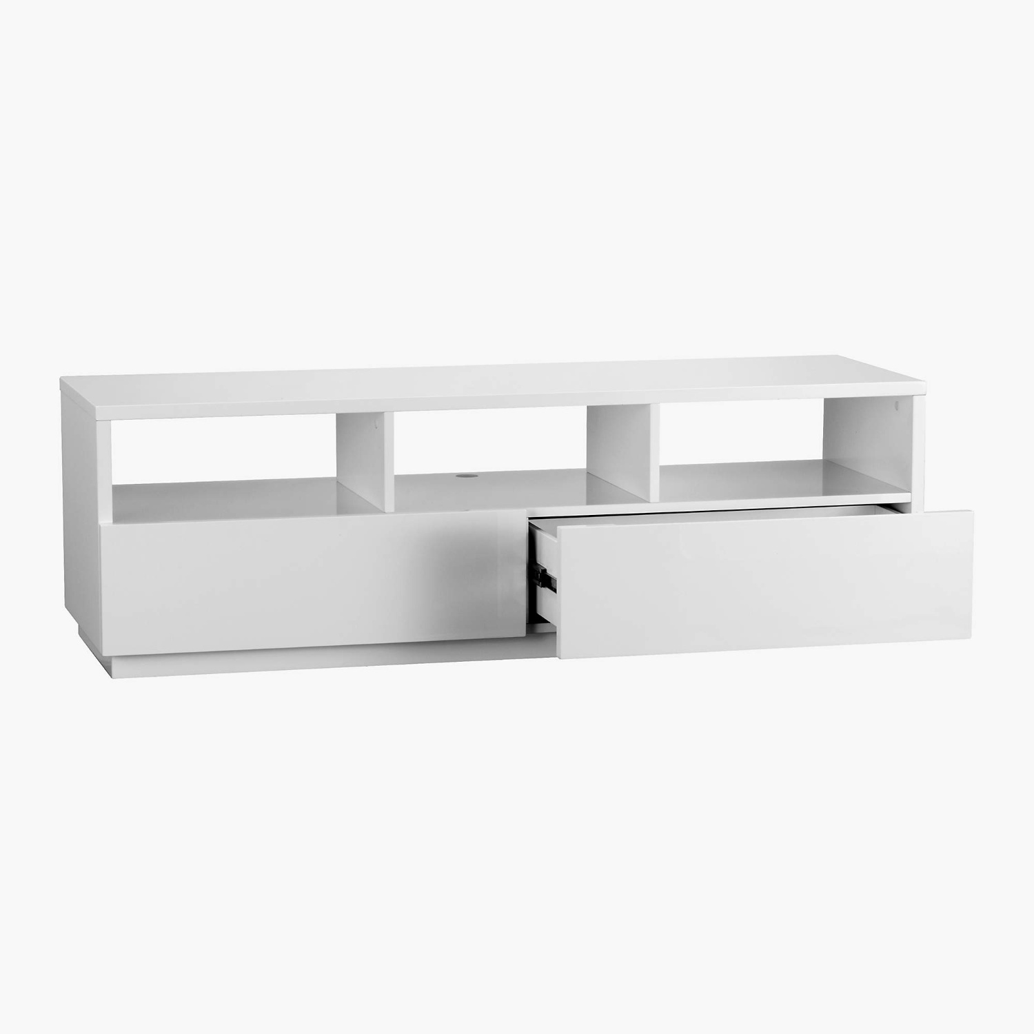 CB2 Chill 60" White High-Gloss Media Console - image-6
