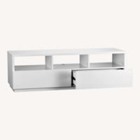 CB2 Chill 60" White High-Gloss Media Console