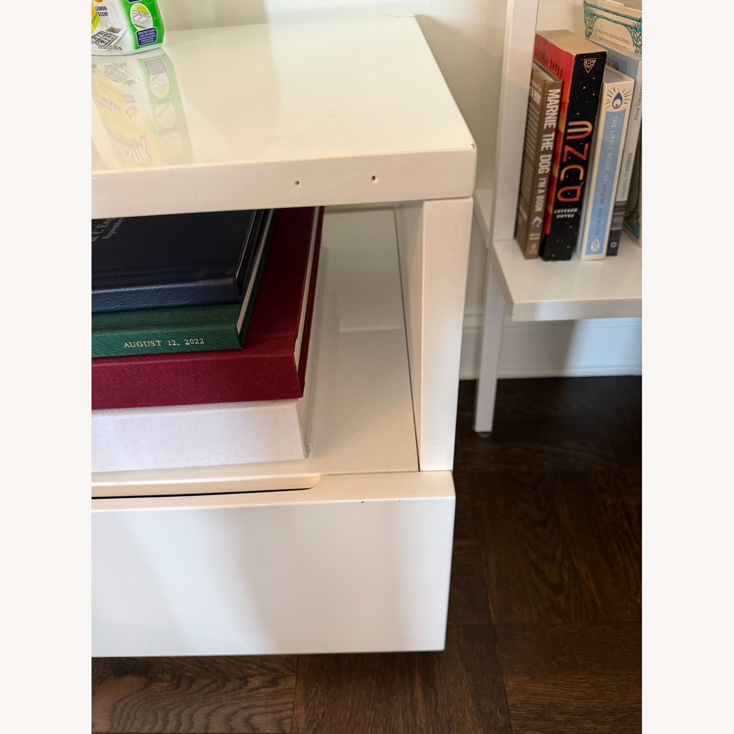 CB2 Chill 60" White High-Gloss Media Console - image-3