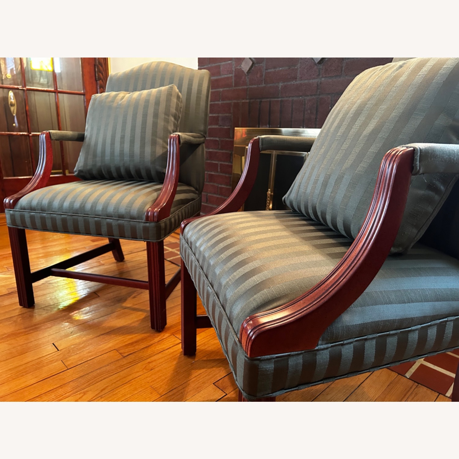 Green Fabric Armchair - image-2