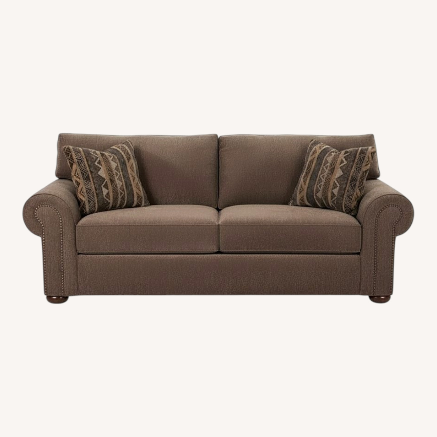 Klaussner Furniture Dark Brown Sleeper Sofa - image-0