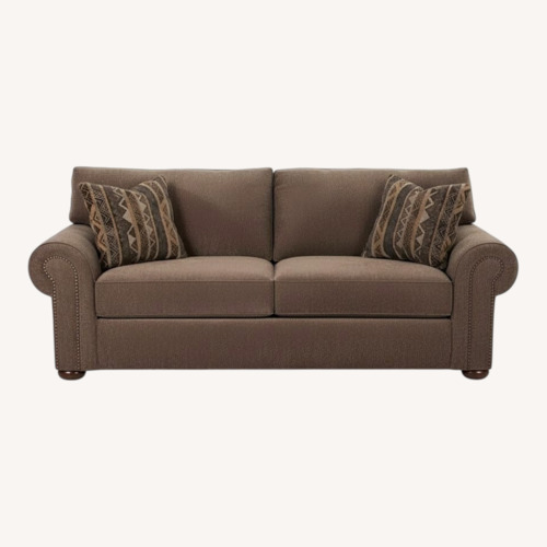 Used Klaussner Furniture Dark Brown Sleeper Sofa for sale on AptDeco