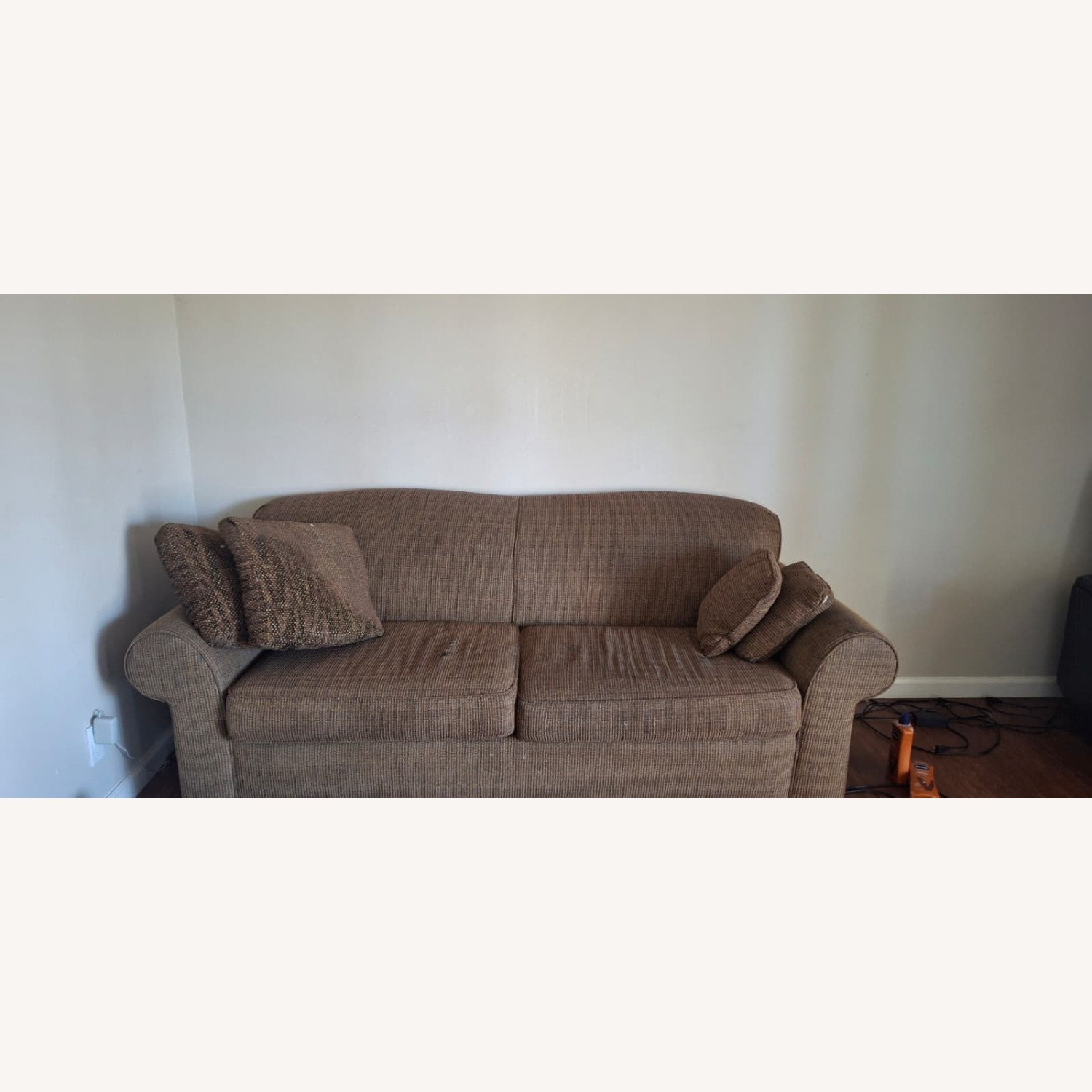 Klaussner Furniture Dark Brown Sleeper Sofa - image-1
