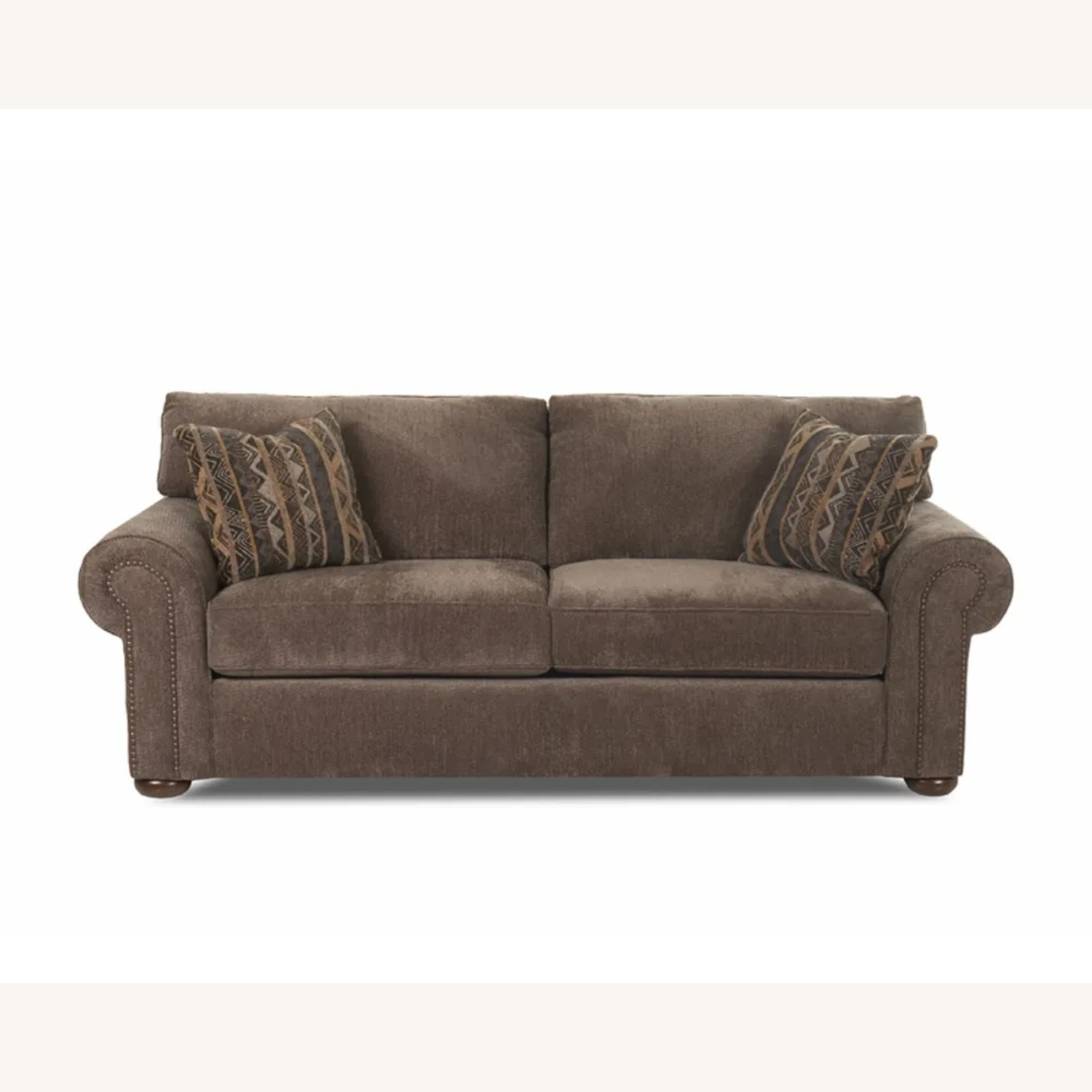 Klaussner Furniture Dark Brown Sleeper Sofa - image-5
