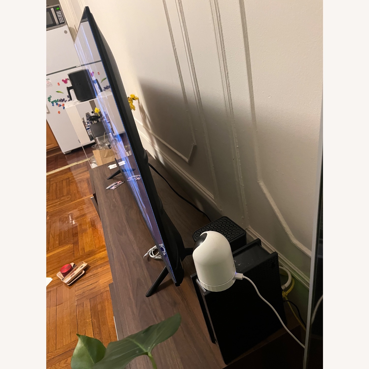 Dark Brown Wood Veneer Media Storage - image-5