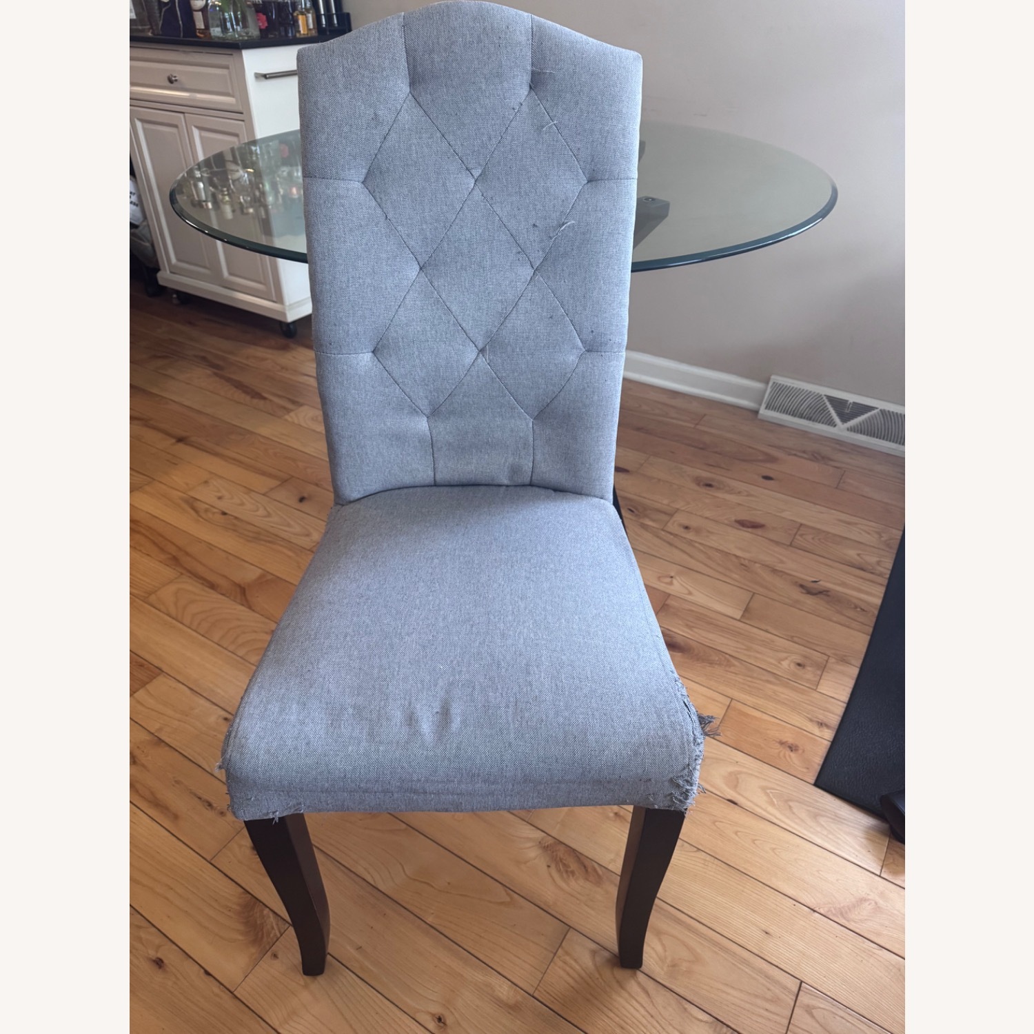 Macy’s Round Glass Dining Table + 5 Chairs  - image-11