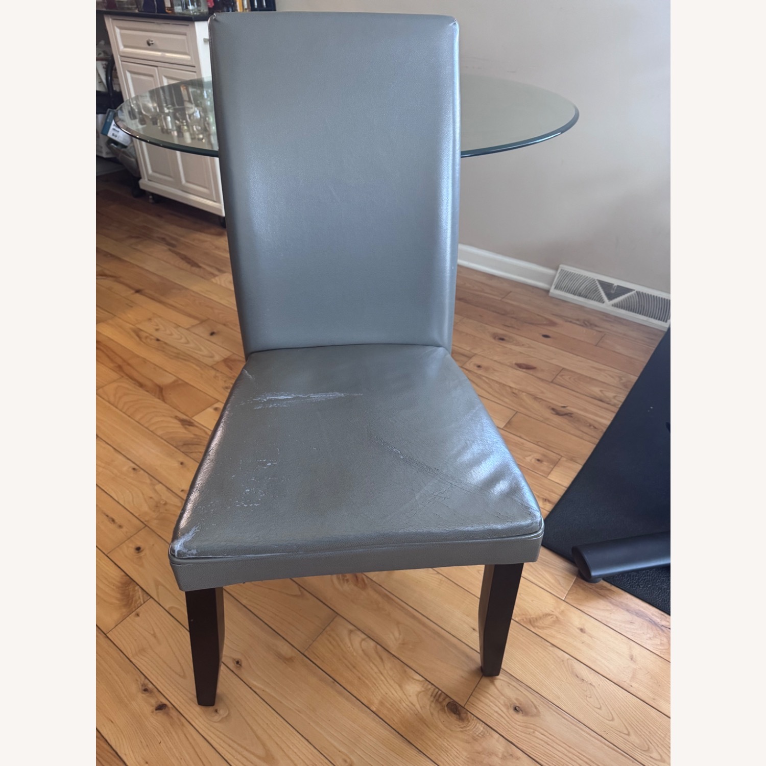 Macy’s Round Glass Dining Table + 5 Chairs  - image-10