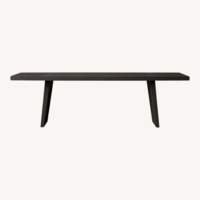 Arhaus Dark Brown Wood Dining Set