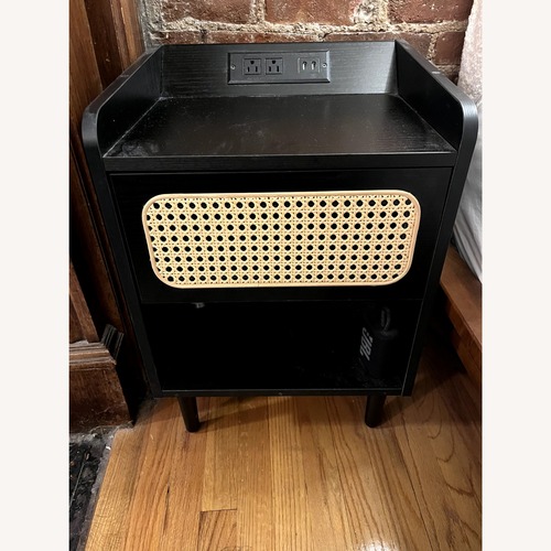 Used Wayfair Black Cadell Nightstand for sale on AptDeco