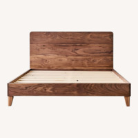 Avocado Solid Wood Queen City Bed