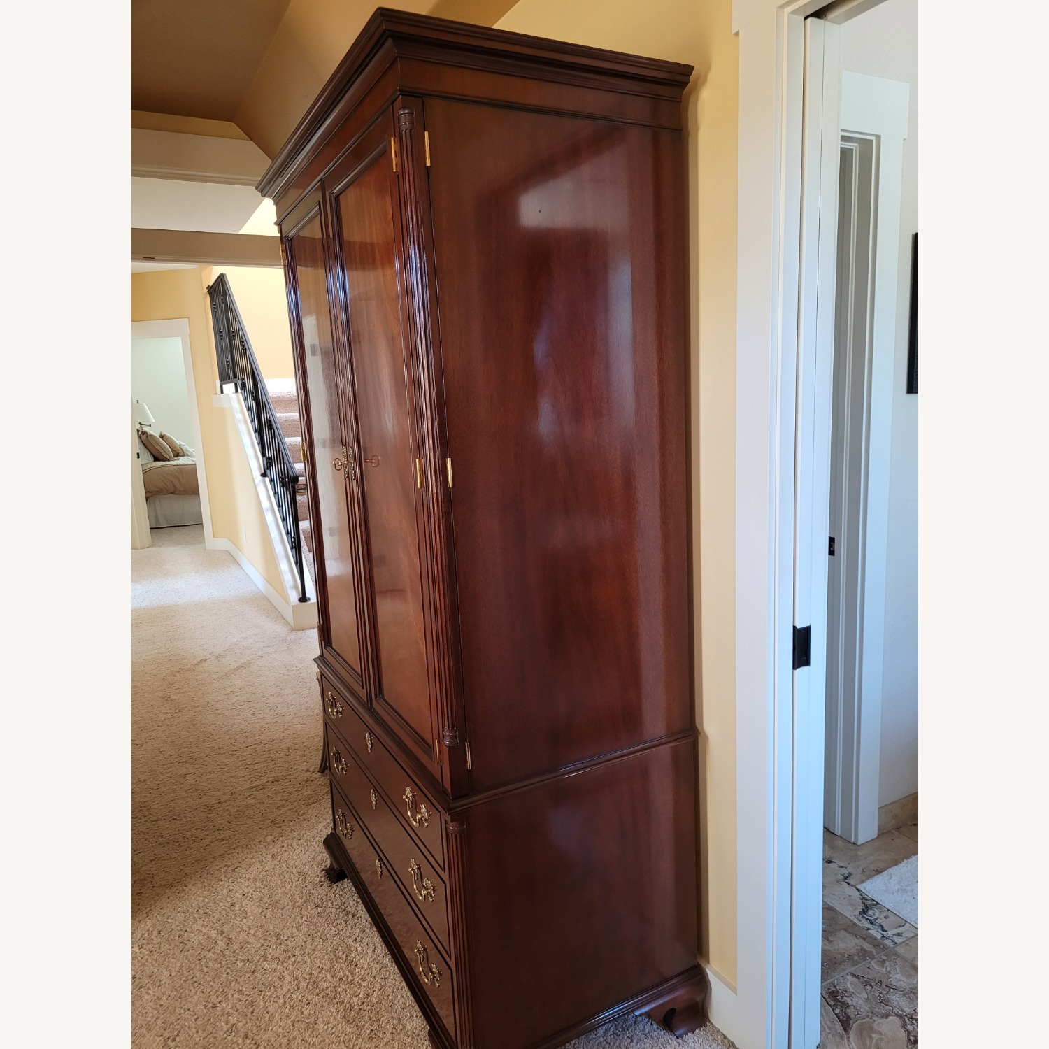 Kindel Furniture Mahogany Wood Armoire - image-3