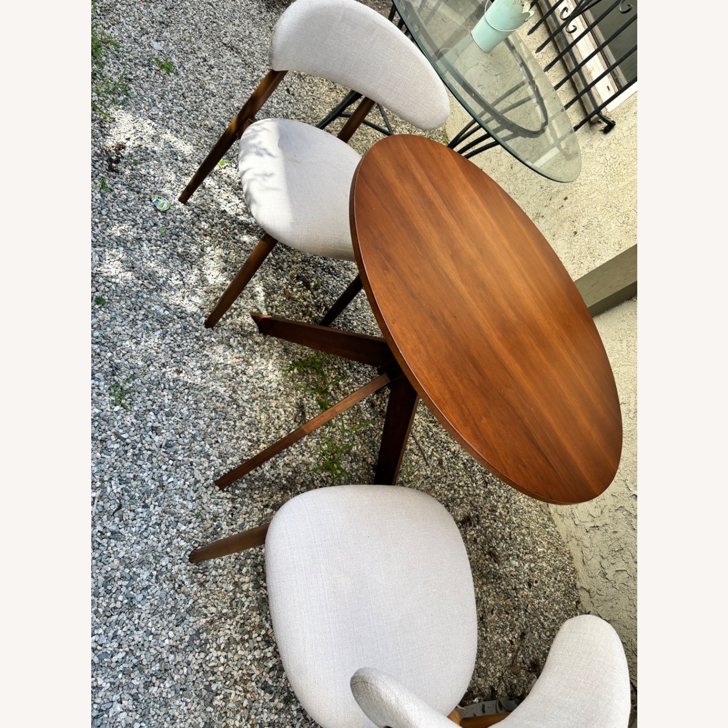 Light Brown Wood Dining Set - image-5