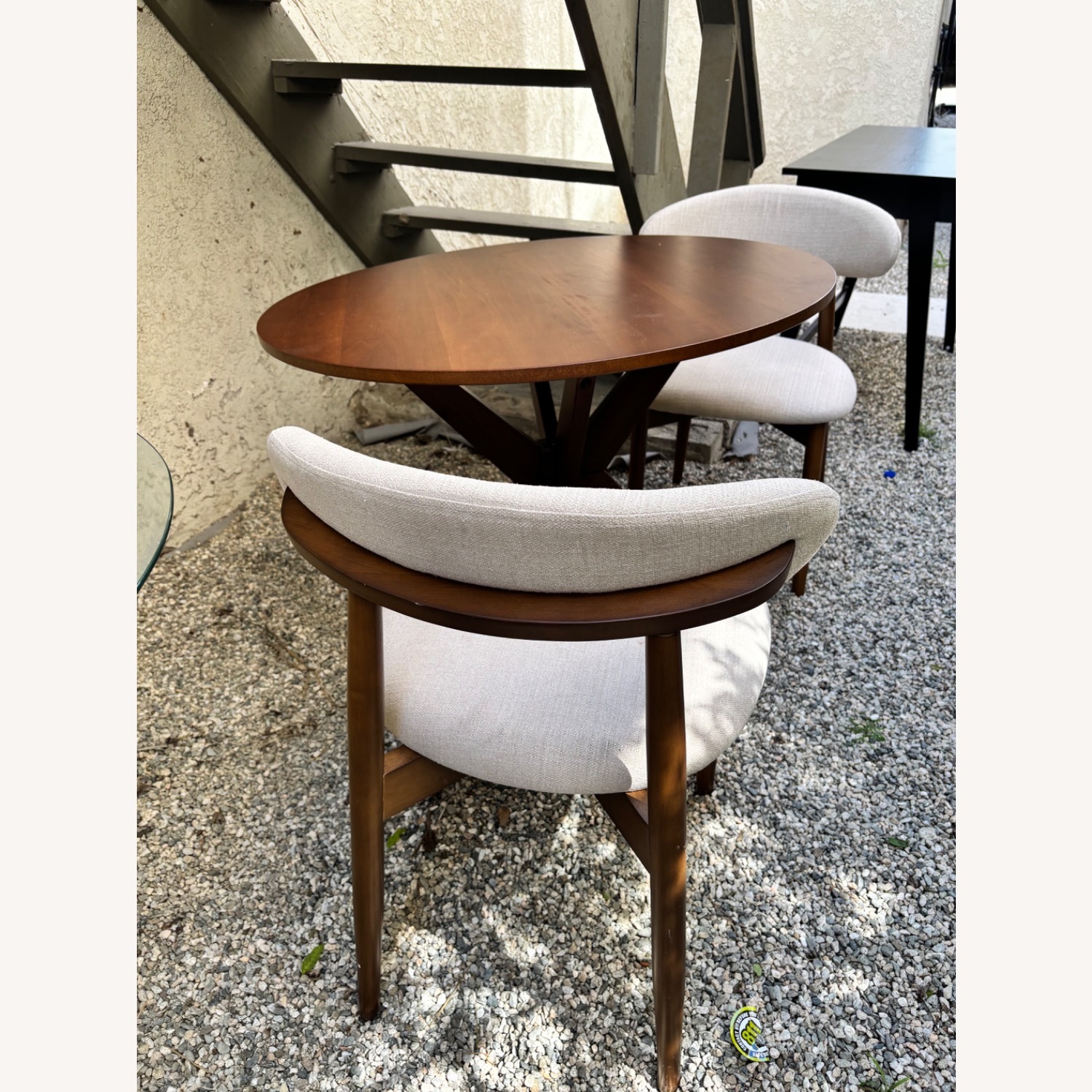 Light Brown Wood Dining Set - image-2