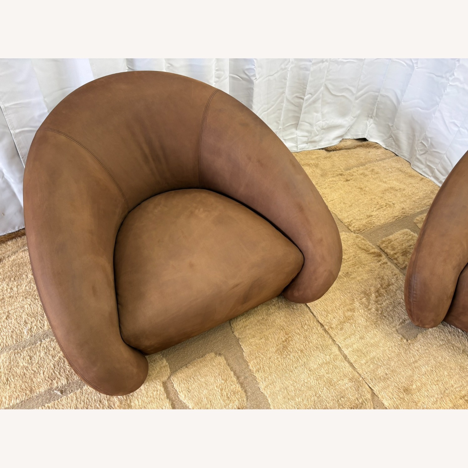 RH Reyna Leather Swivel Chairs (Set of 2) - image-3