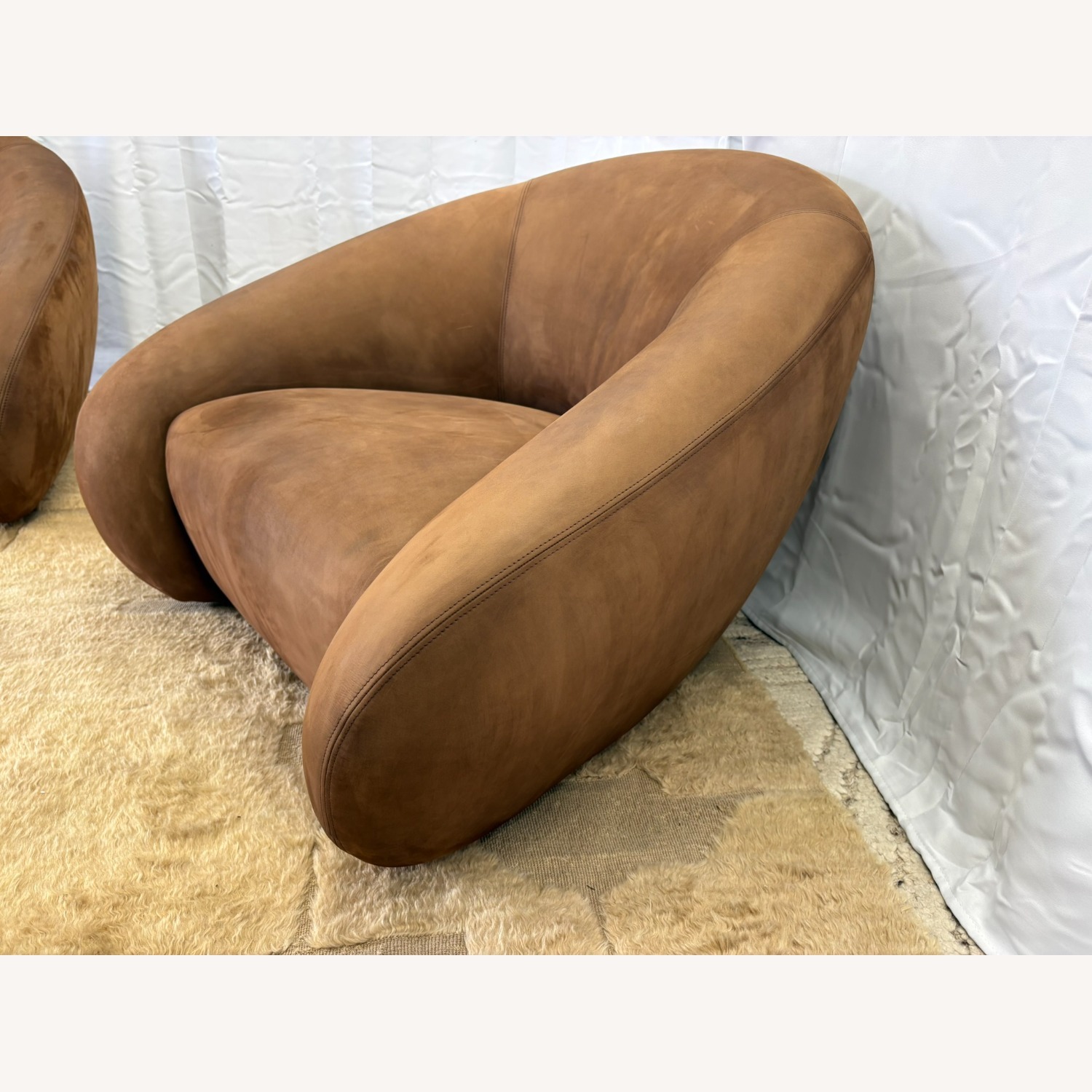 RH Reyna Leather Swivel Chairs (Set of 2) - image-19