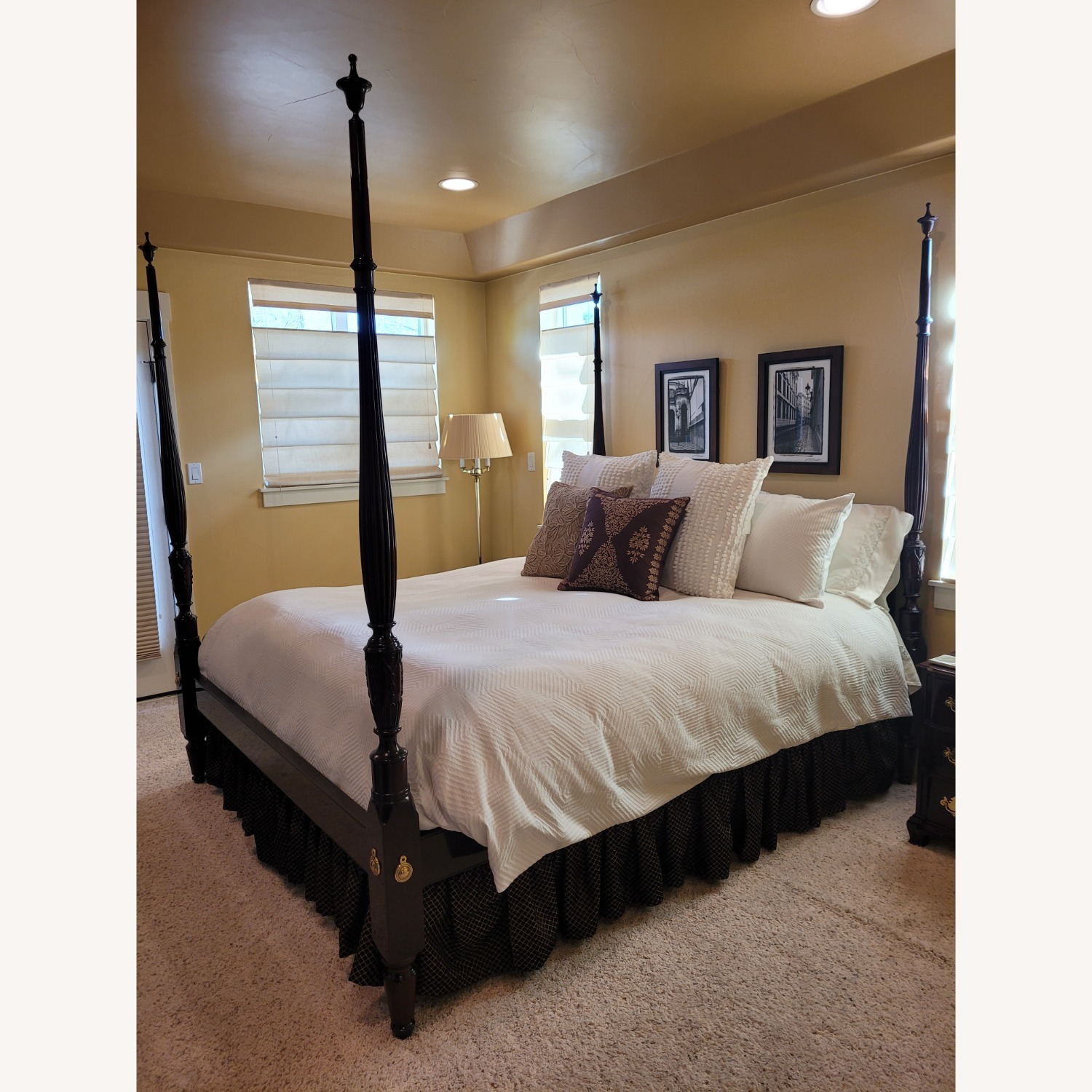 Kindel Furniture Grand Rapids Mahogany CA King Four Poster Bed - image-5