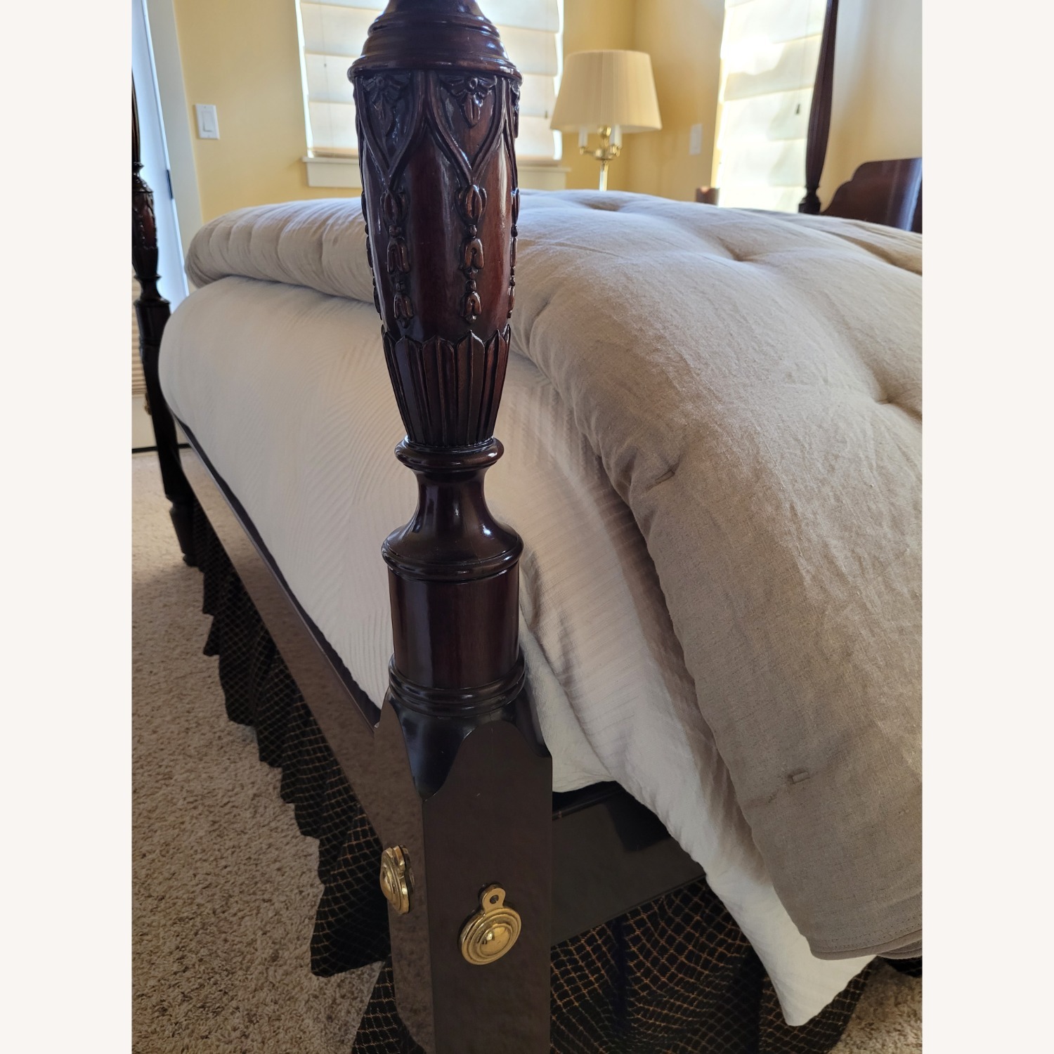 Kindel Furniture Grand Rapids Mahogany CA King Four Poster Bed - image-4