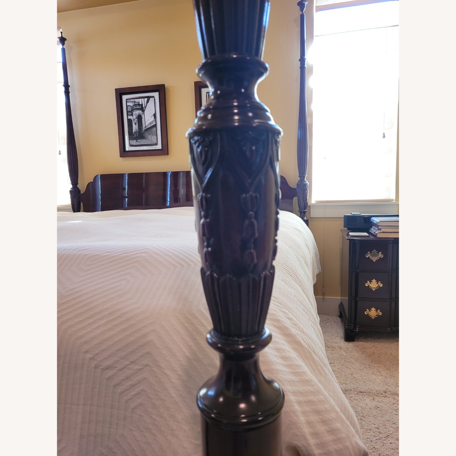 Kindel Furniture Grand Rapids Mahogany CA King Four Poster Bed - image-2