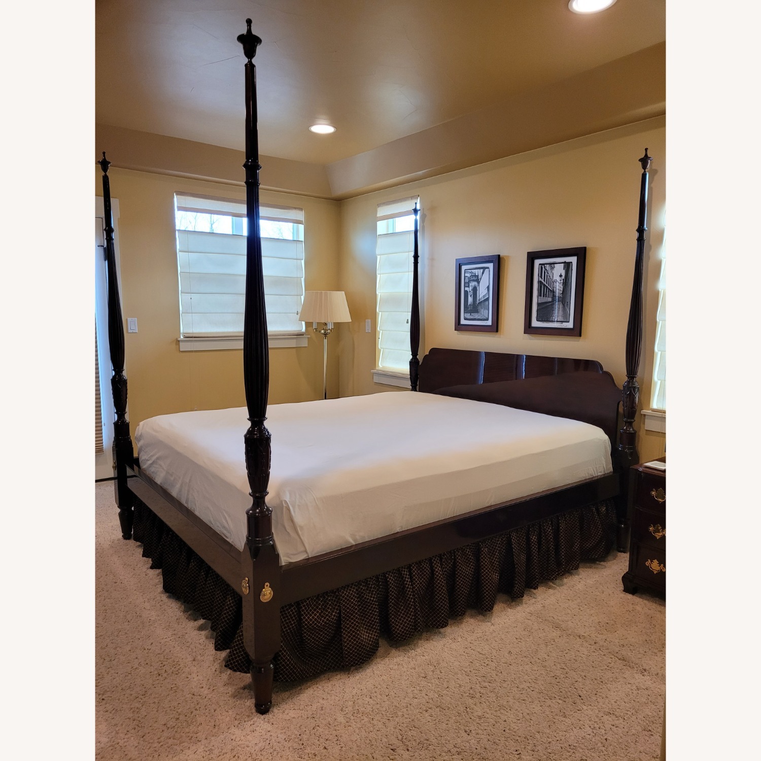 Kindel Furniture Grand Rapids Mahogany CA King Four Poster Bed - image-1