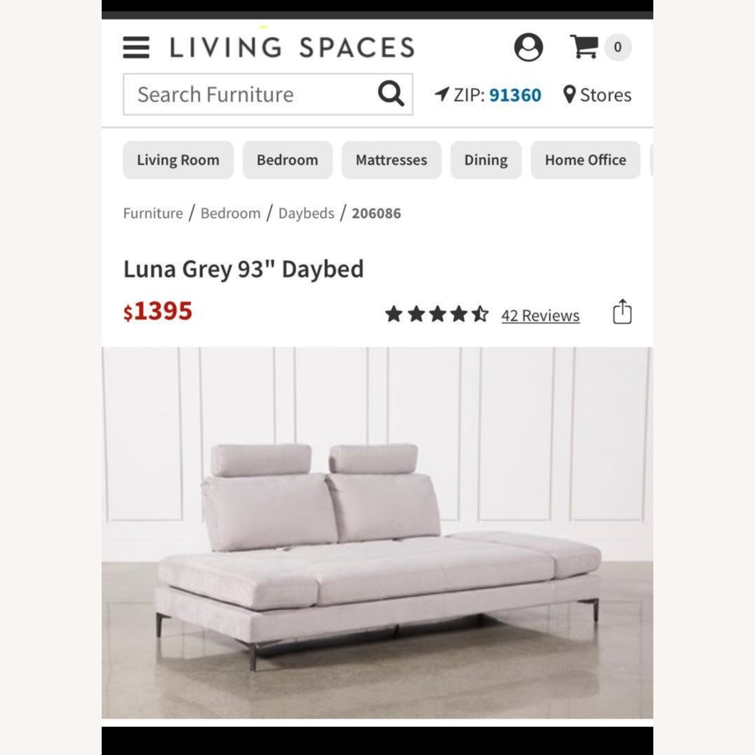Luna Grey Daybed  - image-1