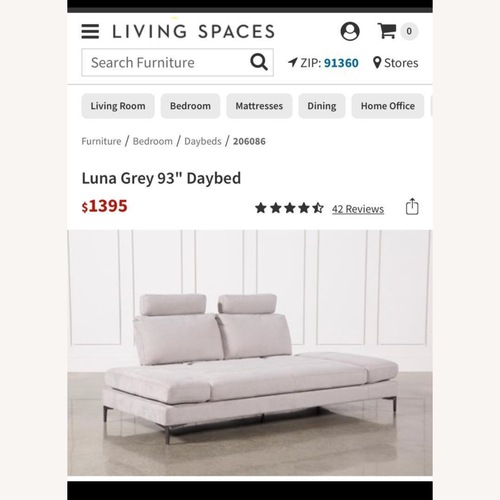 Used Luna Grey Daybed  for sale on AptDeco