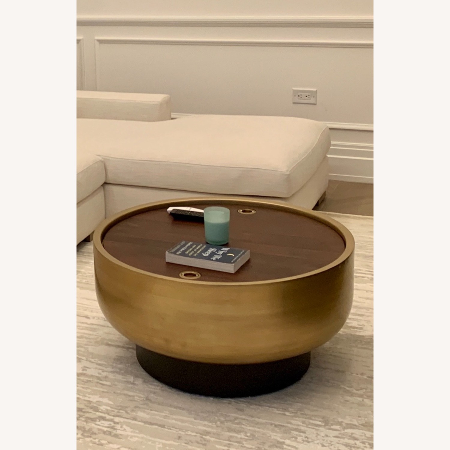 West Elm Drum Storage Coffee Table - image-2