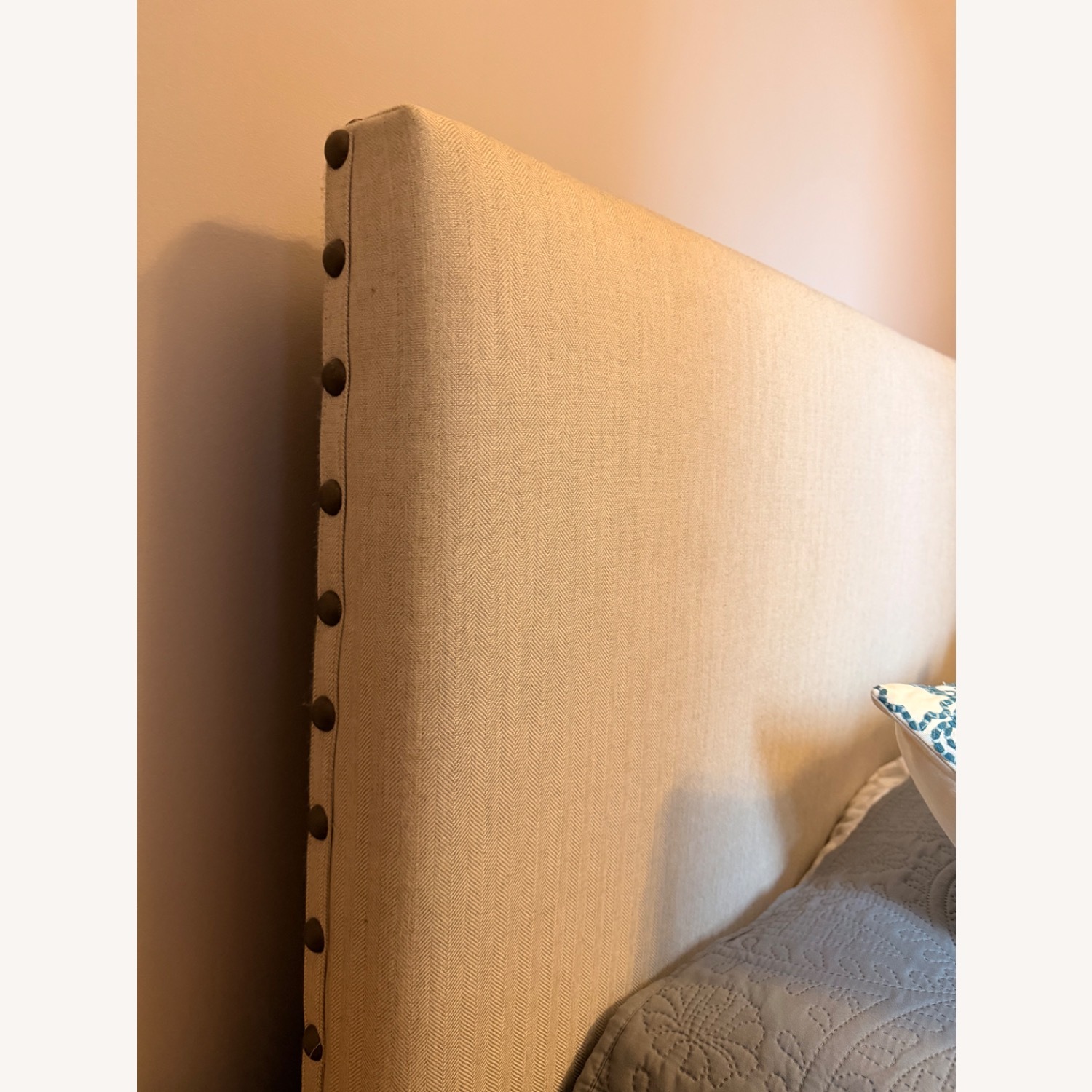 Pottery Barn Grey Queen Storage Bed - image-4