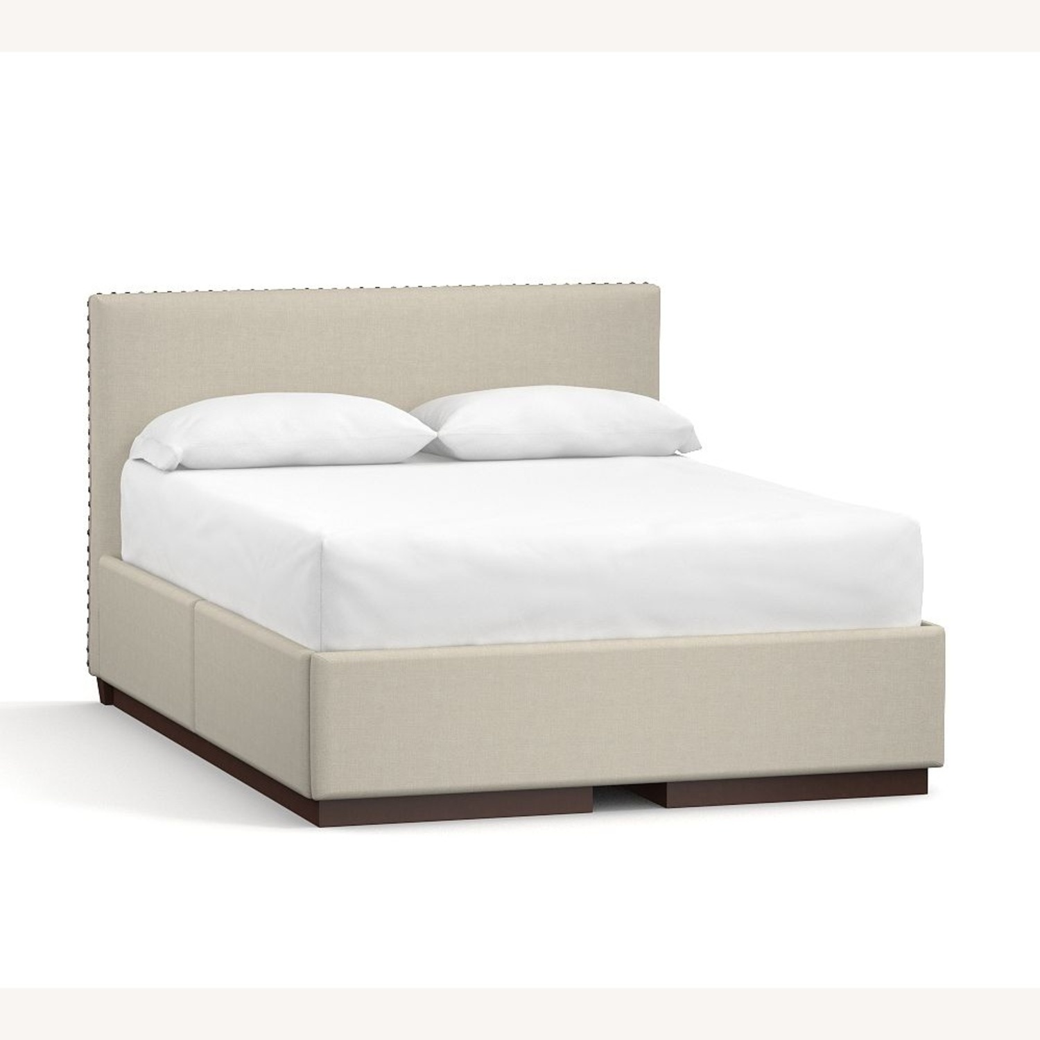 Pottery Barn Grey Queen Storage Bed - image-5