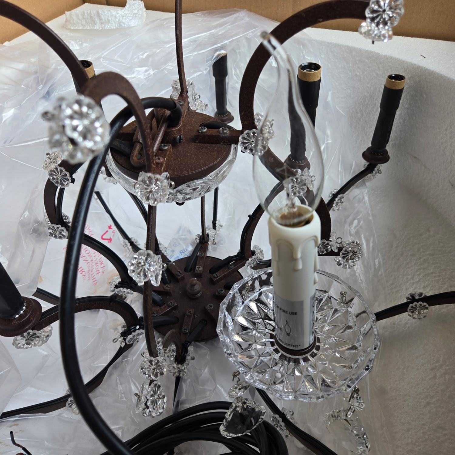 Restoration Hardware Rococo Ceiling Lamp - image-9