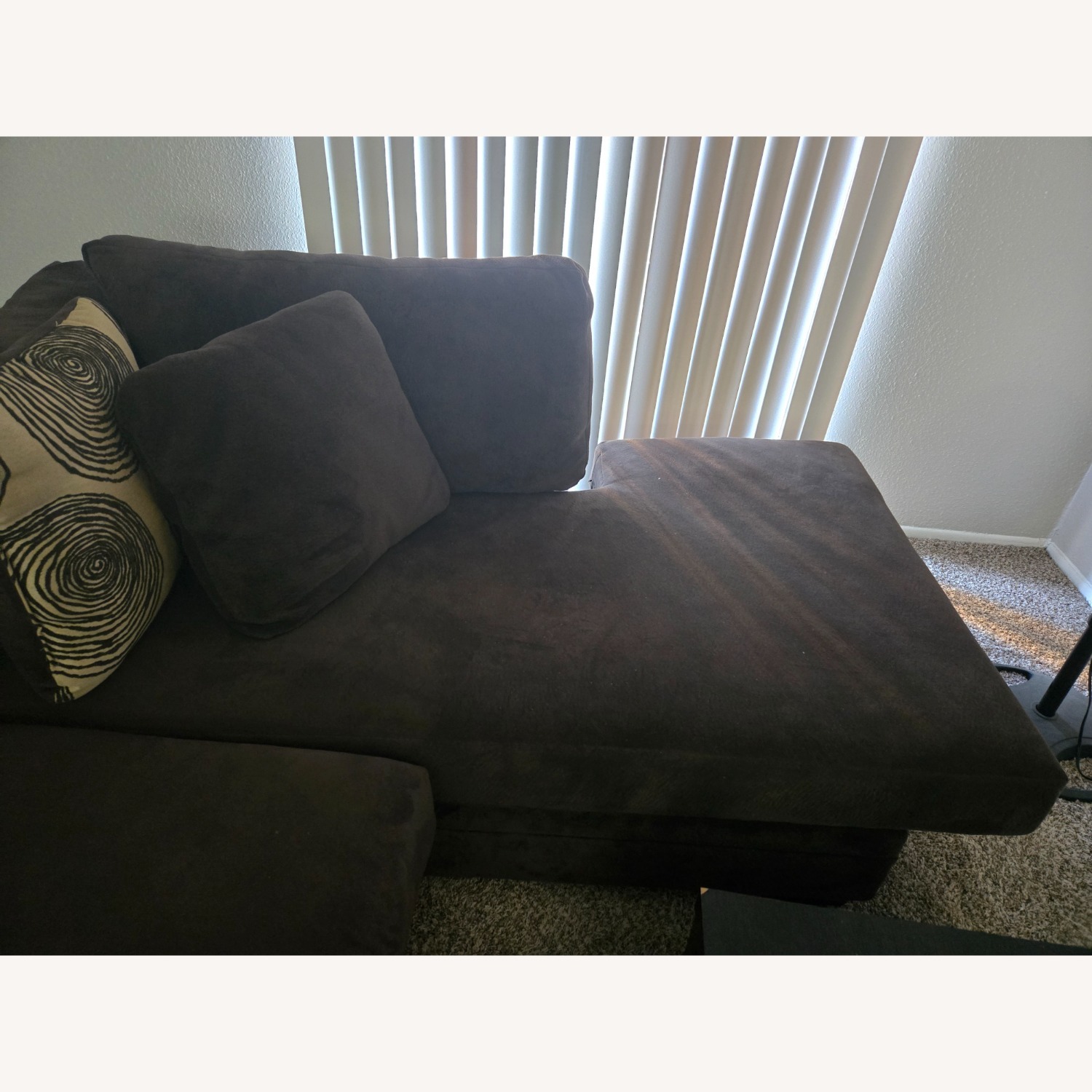 Dark Brown 3+ Seater Sofa - image-5