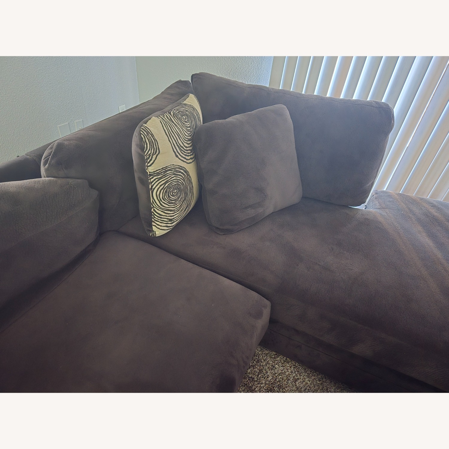 Dark Brown 3+ Seater Sofa - image-4