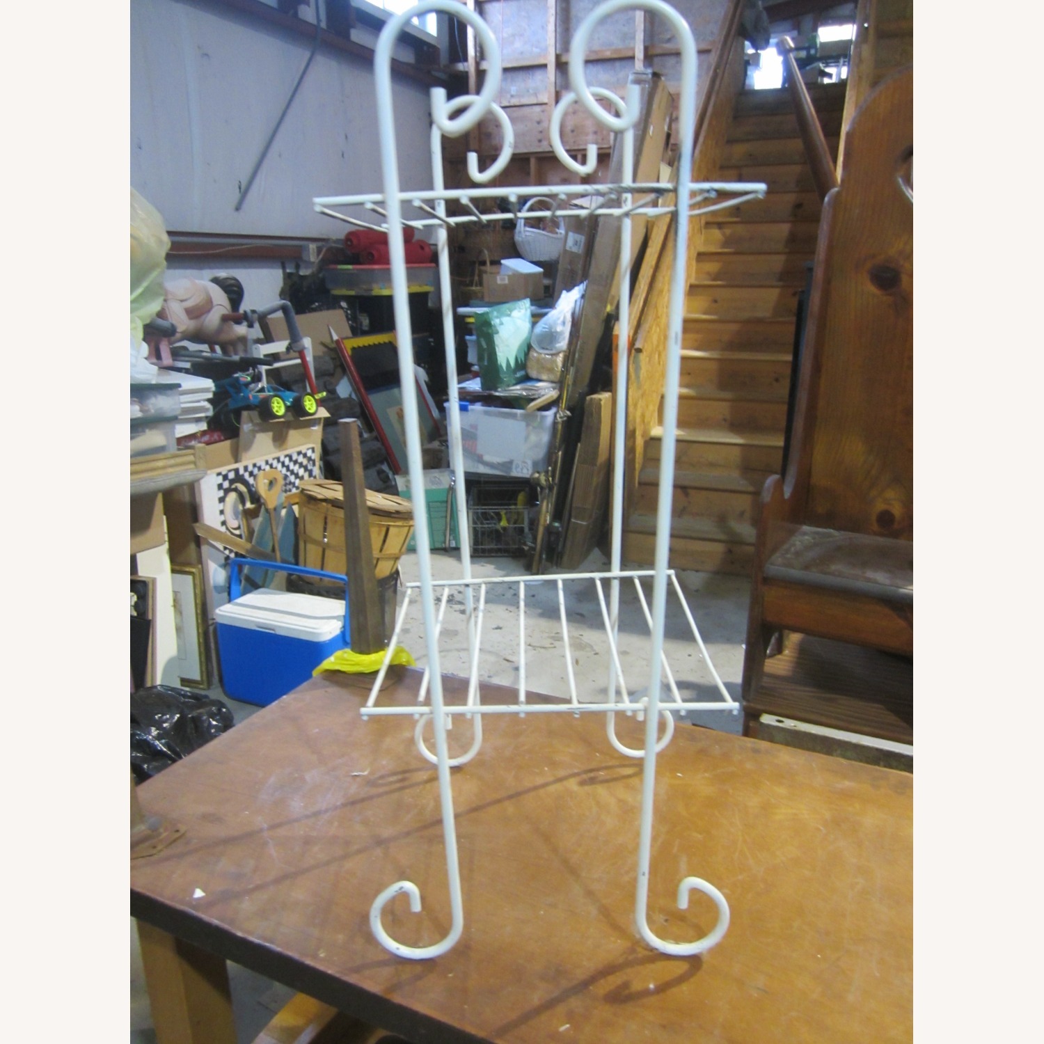 VTG Wire Rack Plant Shelf Cream White - image-4