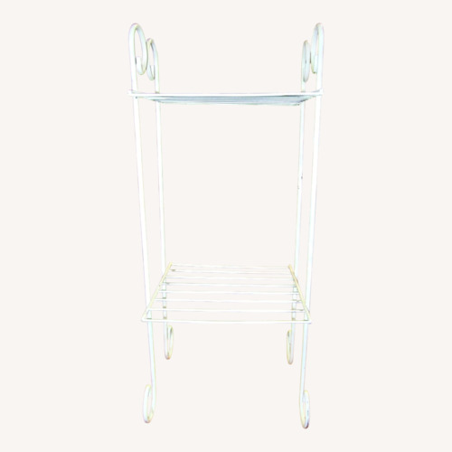 Used VTG Wire Rack Plant Shelf Cream White for sale on AptDeco
