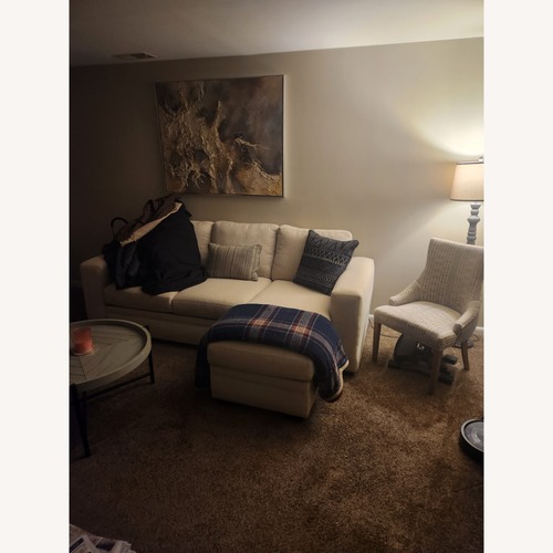 Used Caid 2-pc. Chenille Sectional Sofa for sale on AptDeco