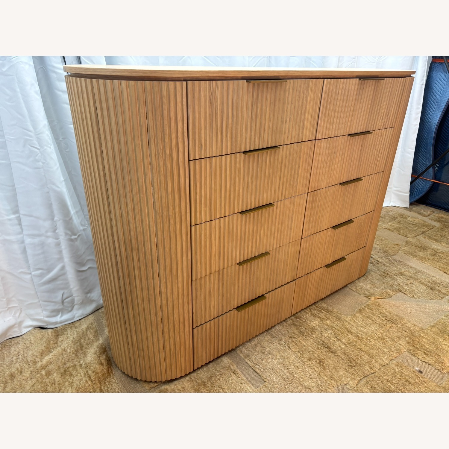 Restoration Hardware Byron 10-Drawer Dresser Light Oak - image-1