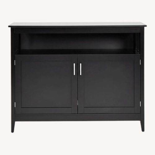 Used Amazon Black Wood Sideboard for sale on AptDeco