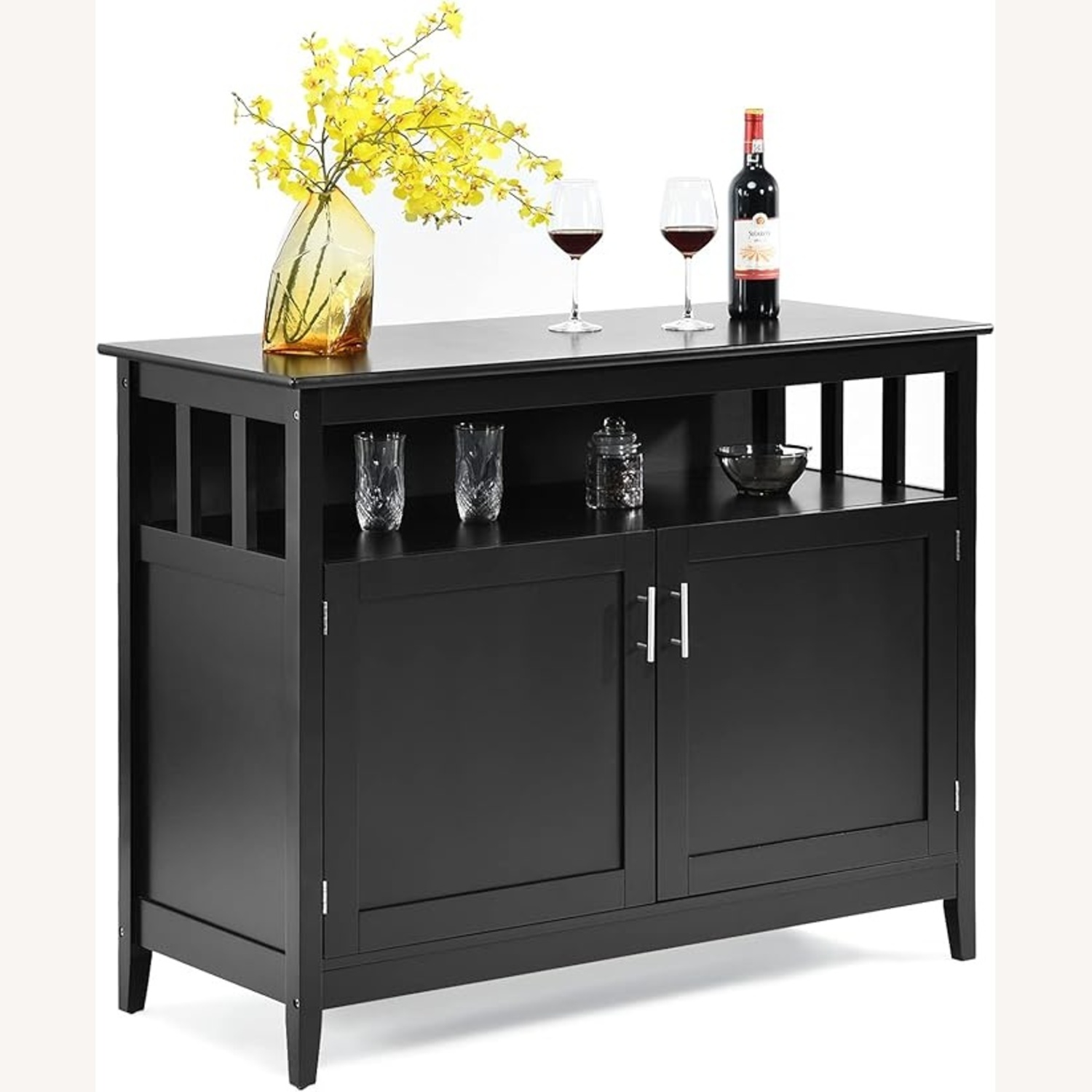 Amazon Black Wood Sideboard - image-9