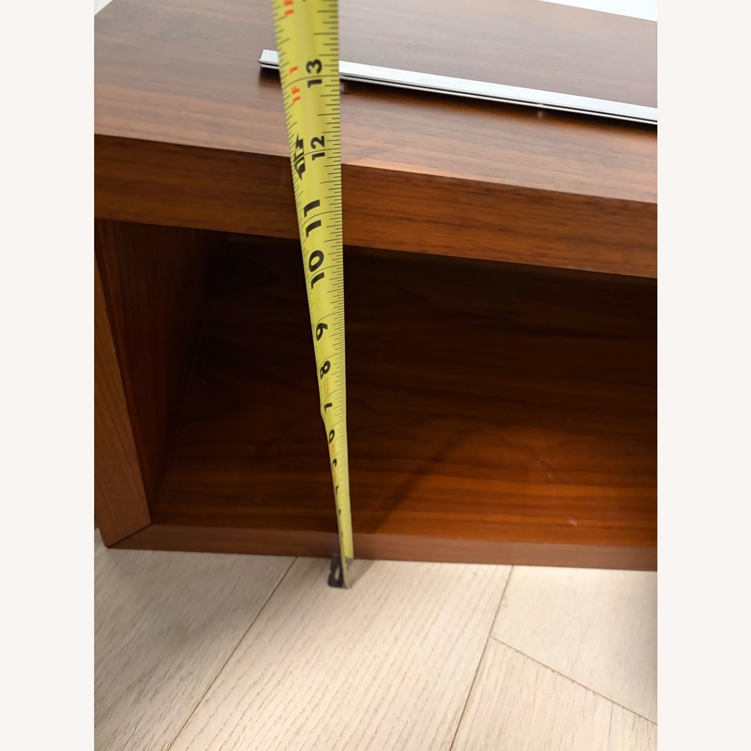 Crate & Barrel Aspect Dark Brown Wood Wall Unit - image-7