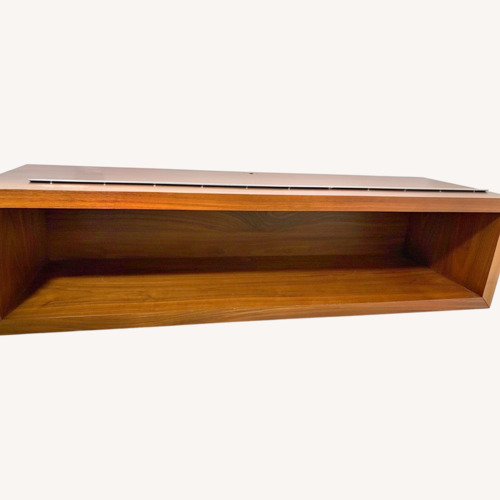 Used Crate & Barrel Aspect Dark Brown Wood Wall Unit for sale on AptDeco