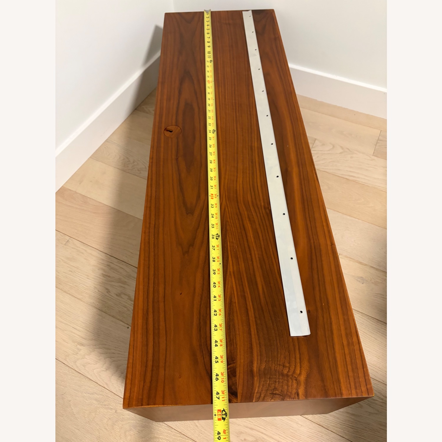 Crate & Barrel Aspect Dark Brown Wood Wall Unit - image-5