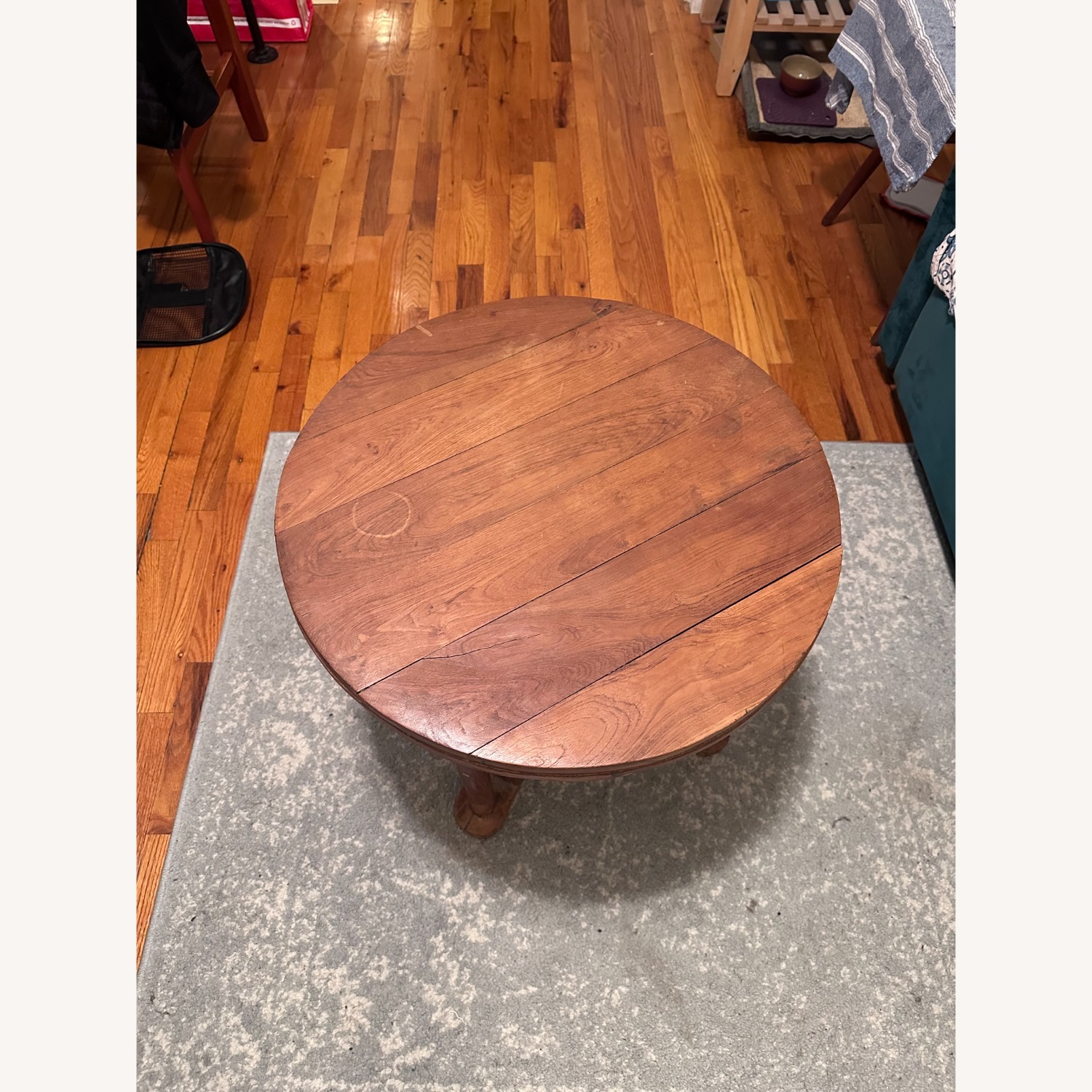 Vintage/Antique Light Brown Coffee Table - image-5