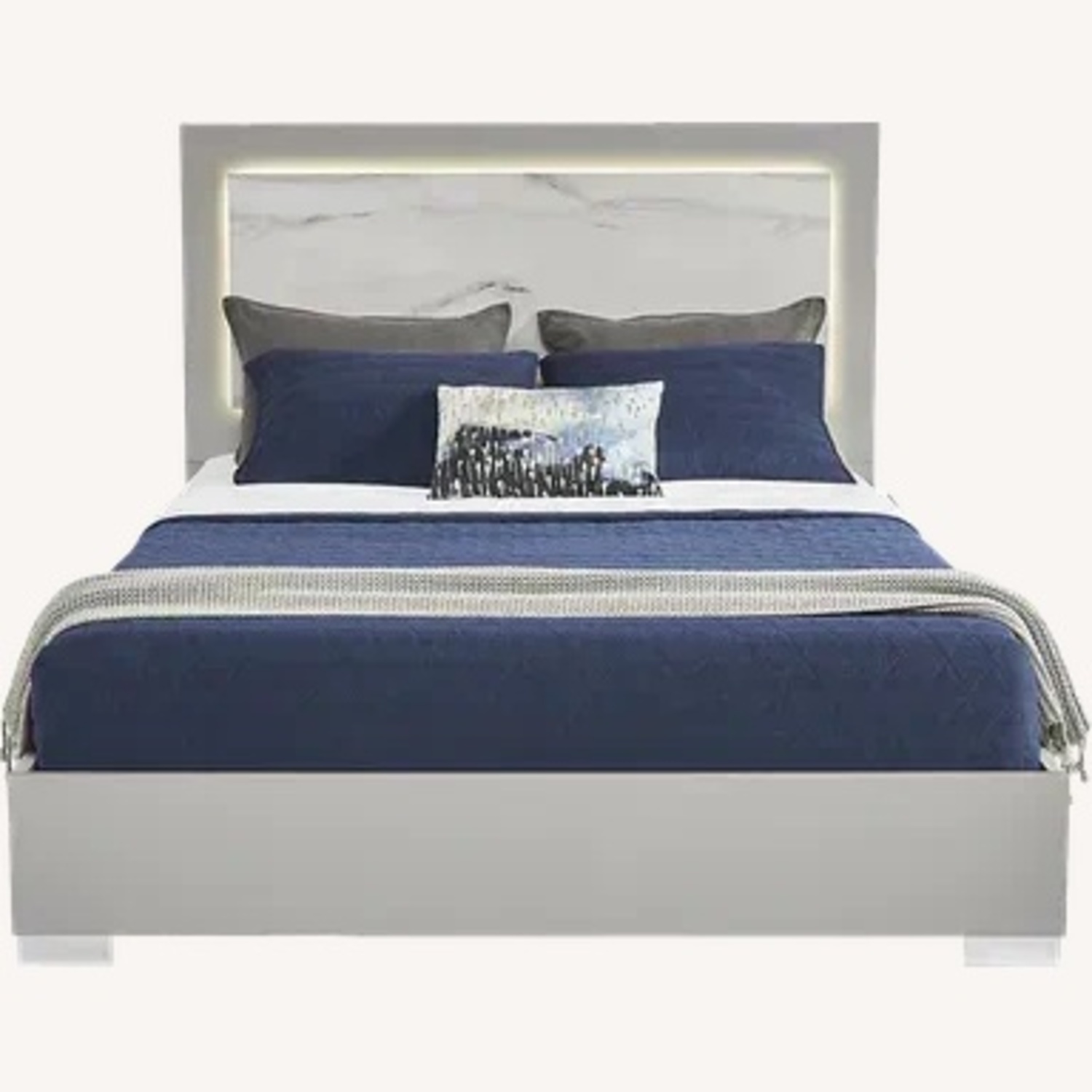 Rooms To Go White Queen Bed - image-5