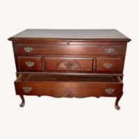Lane Furniture Dark Brown Wood Chest