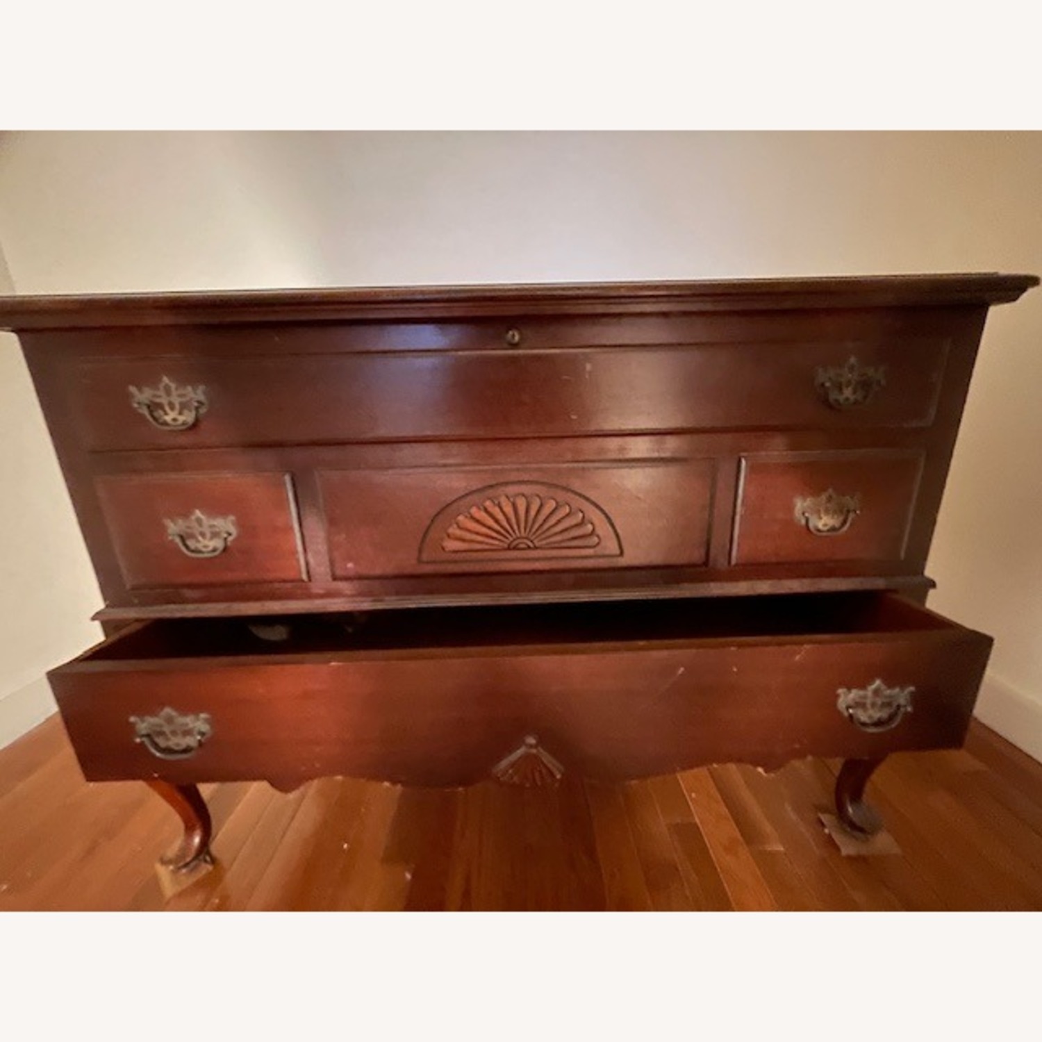 Lane Furniture Dark Brown Wood Chest - image-2