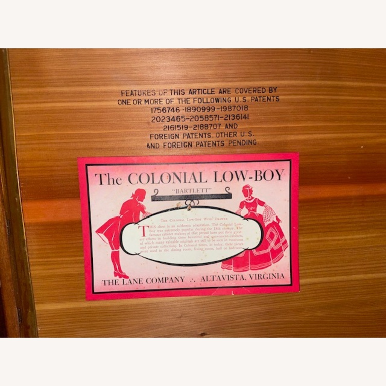 Lane Furniture Dark Brown Wood Chest - image-8