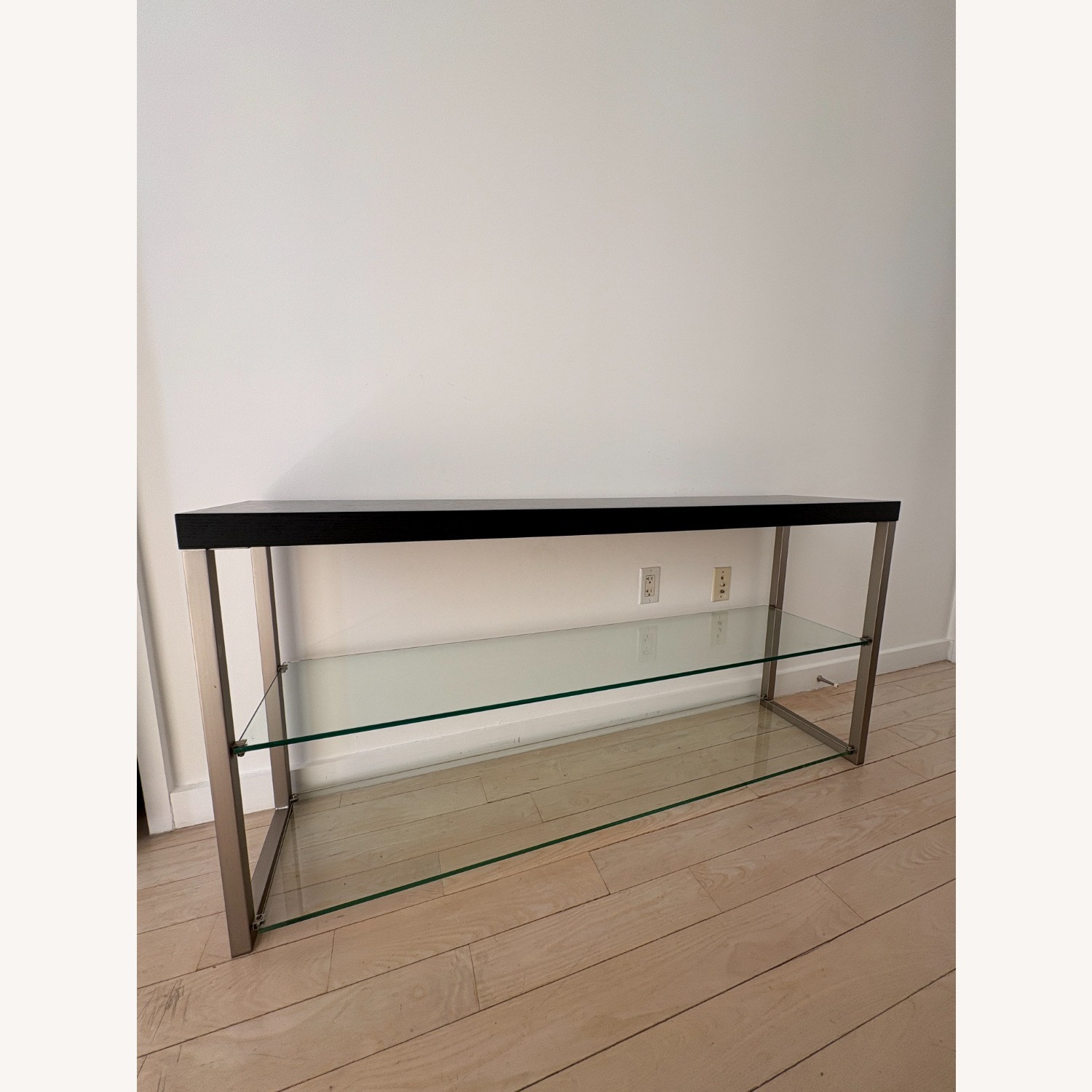 BoConcept Occa Glass Shelf Credenza with Wood Top - image-7