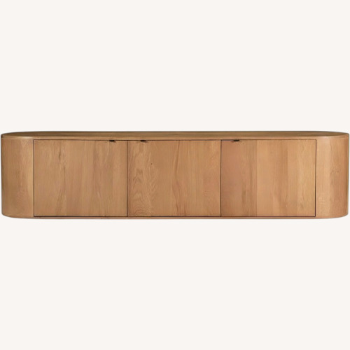 Used Moe's Home Collection Natural Wood Media Storage for sale on AptDeco