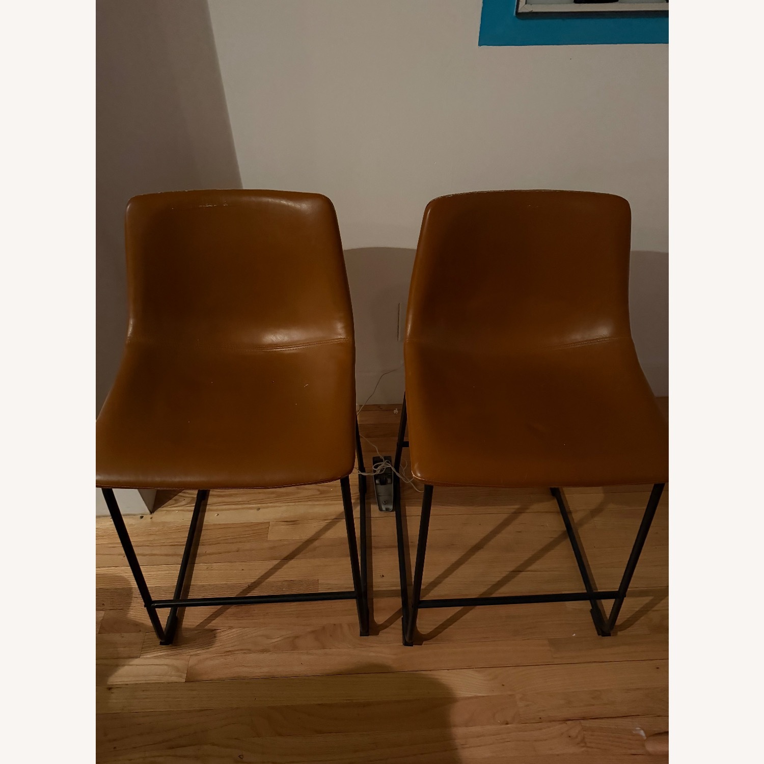 Light Brown Leather Armchair - image-7