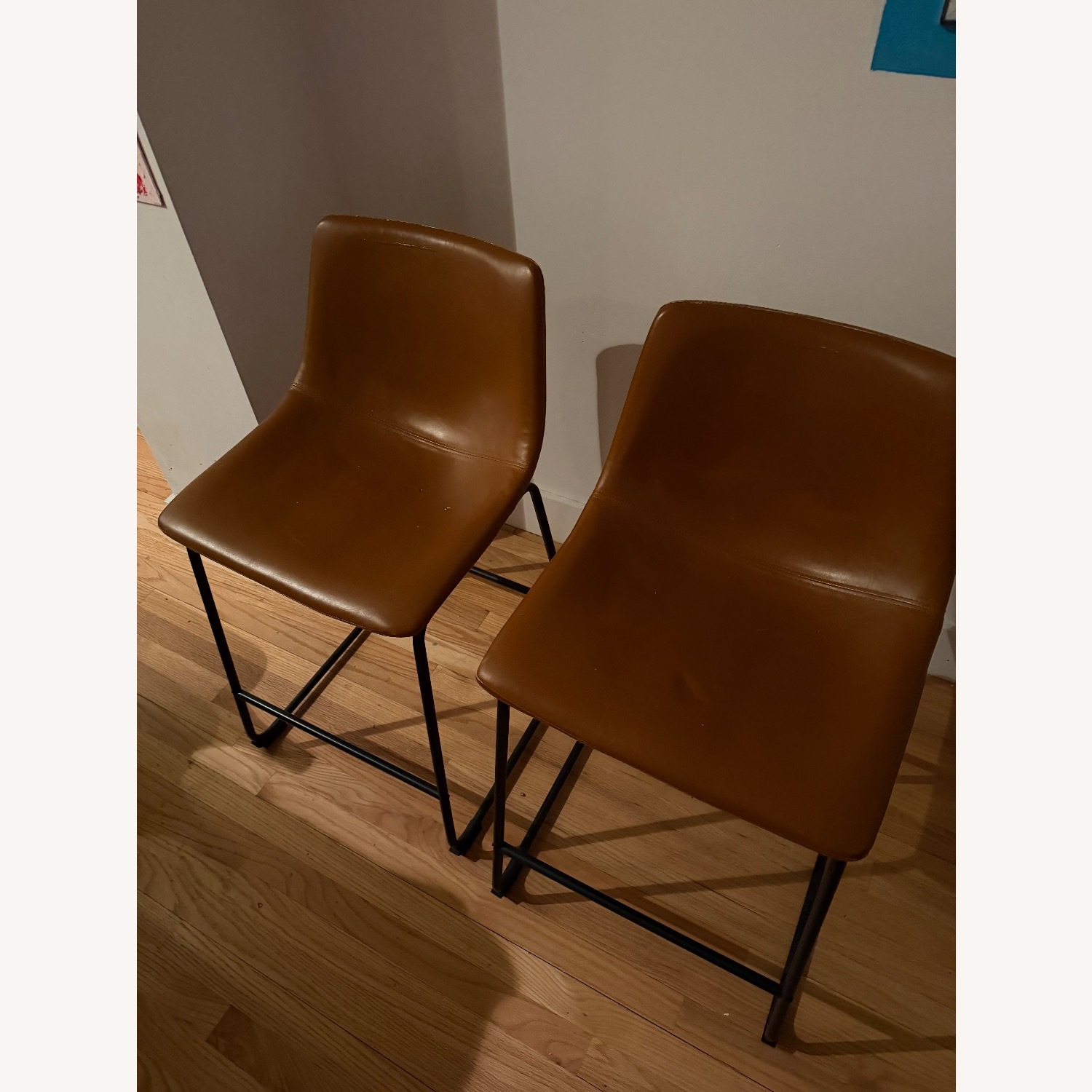 Light Brown Leather Armchair - image-6