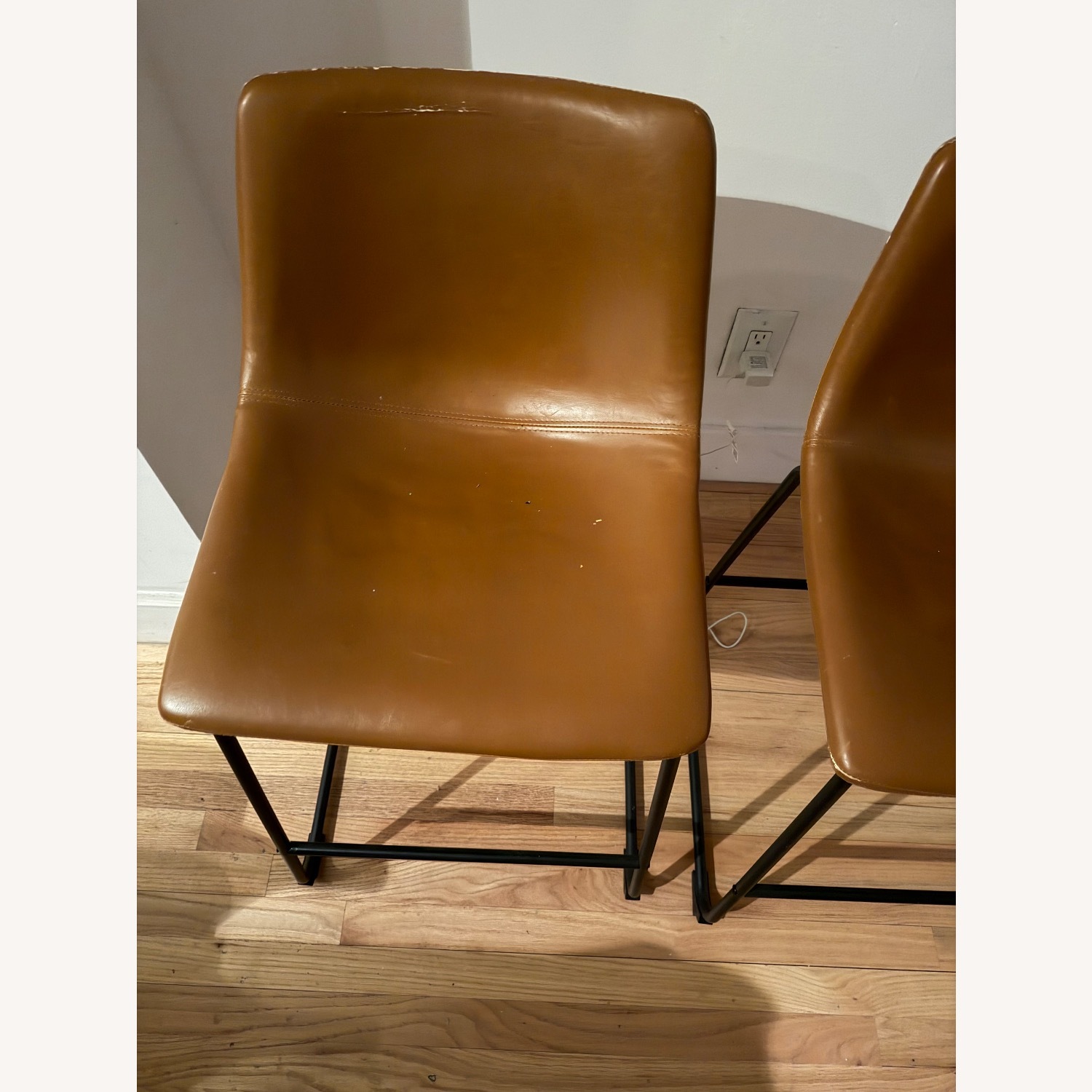 Light Brown Leather Armchair - image-2